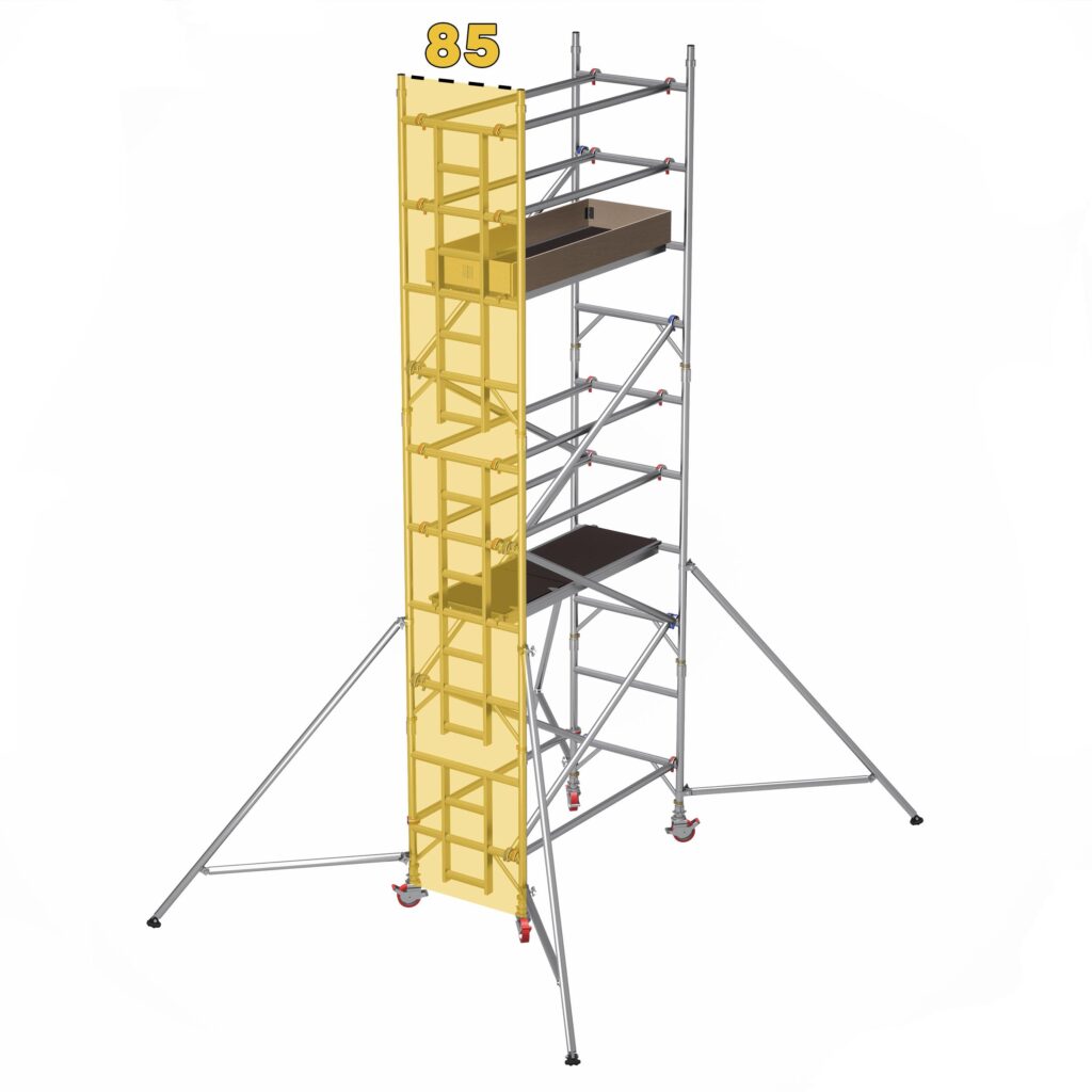 Pojazdné hliníkové lešenie UTS vo veľkosti 85 cm